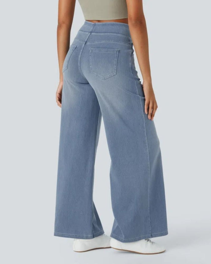 Nova | High-Waisted Wide Leg Jeans