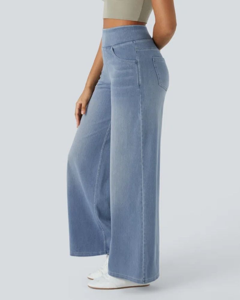 Nova | High-Waisted Wide Leg Jeans