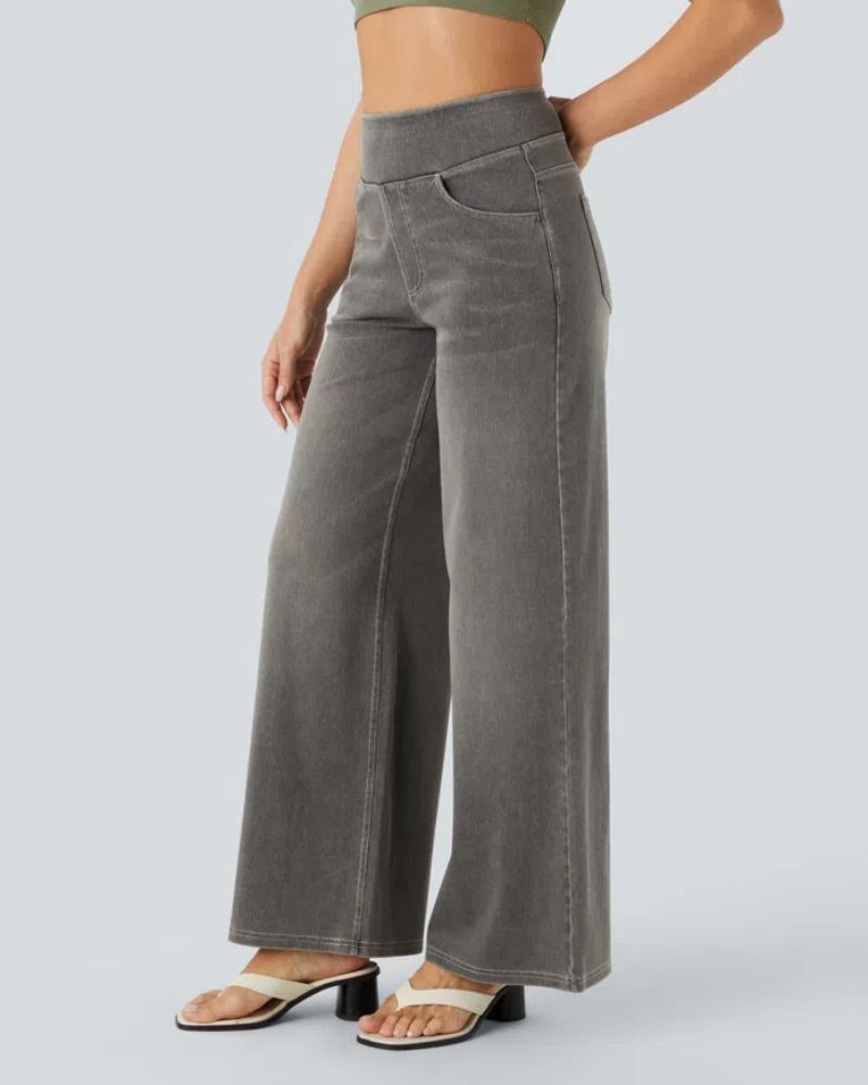 Nova | High-Waisted Wide Leg Jeans