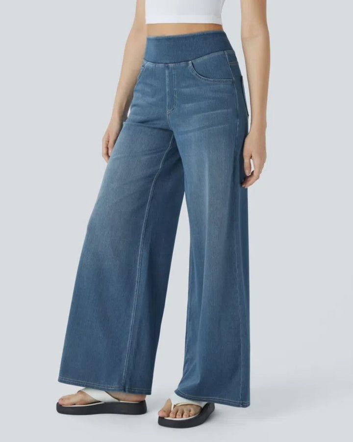 Nova | High-Waisted Wide Leg Jeans