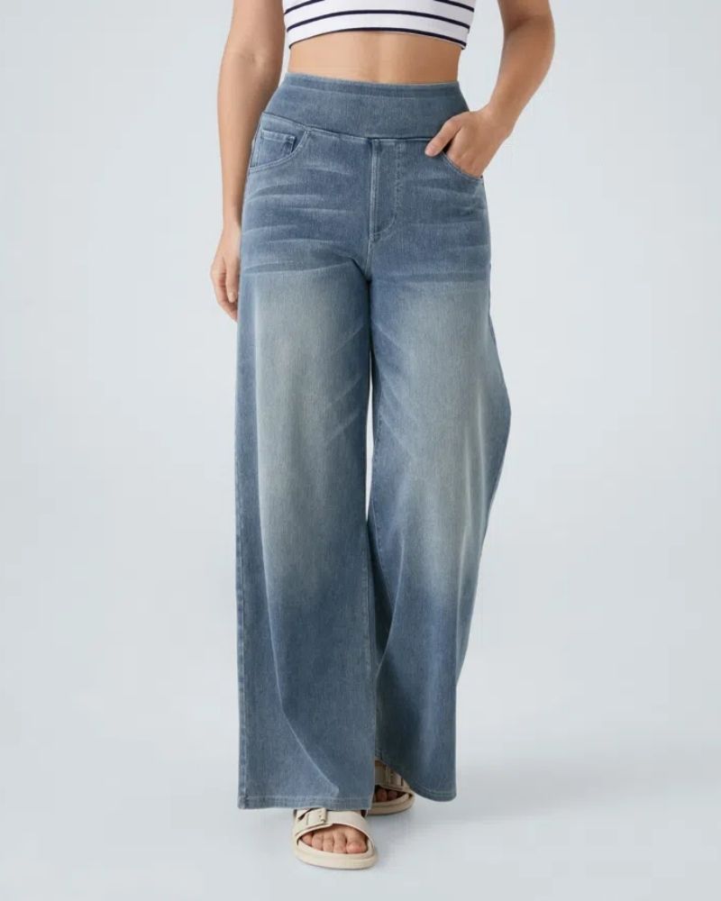 Nova | High-Waisted Wide Leg Jeans