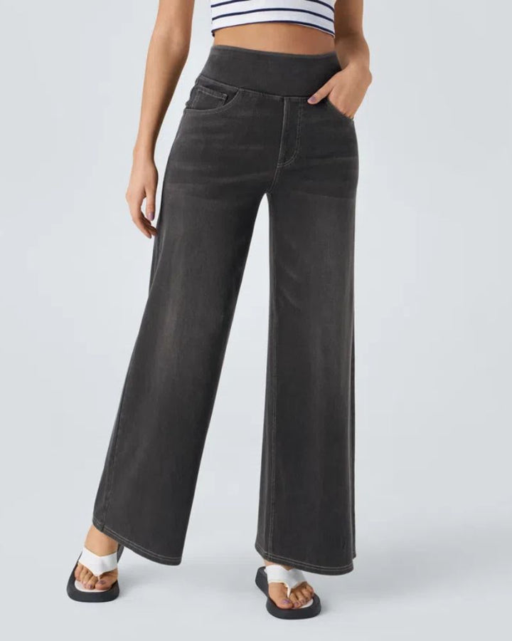 Nova | High-Waisted Wide Leg Jeans