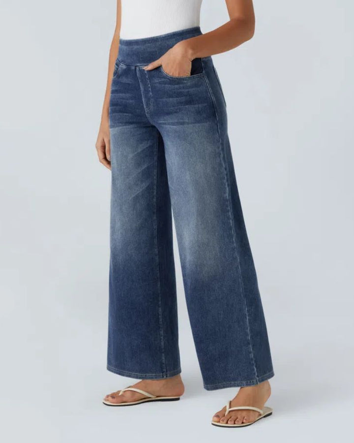 Nova | High-Waisted Wide Leg Jeans