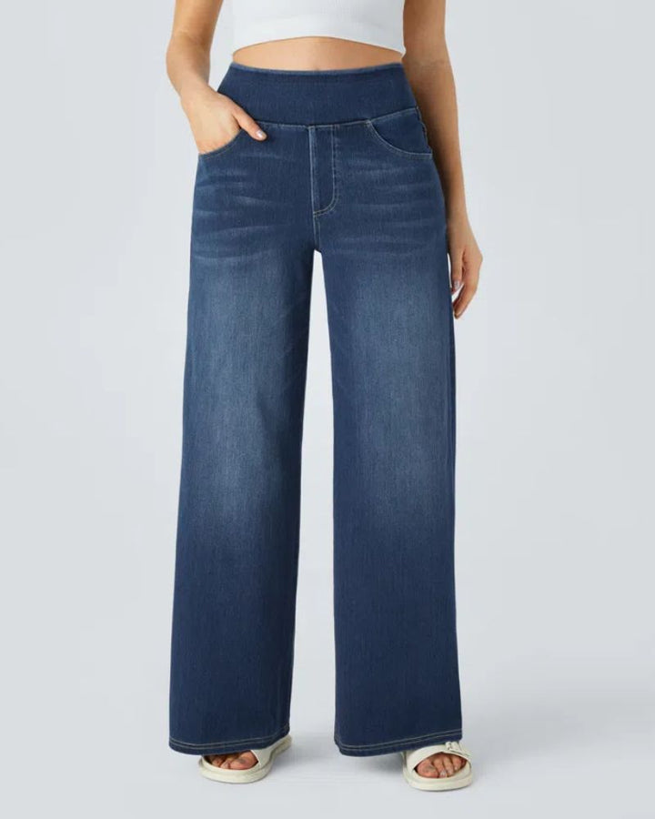 Nova | High-Waisted Wide Leg Jeans