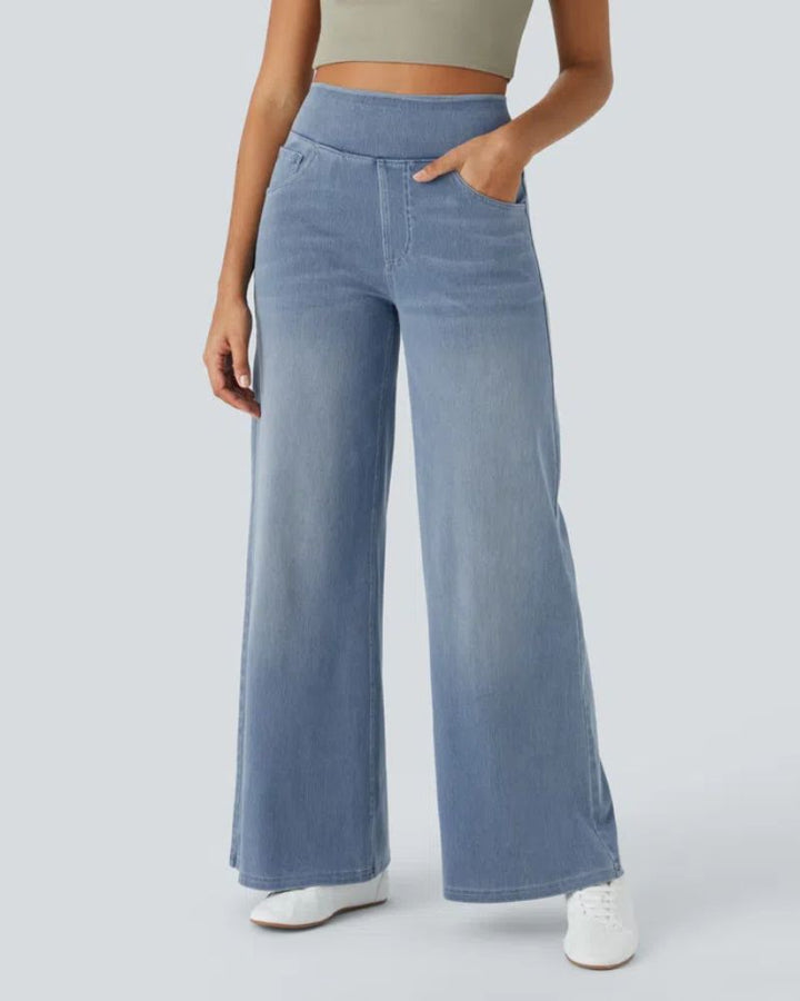 Nova | High-Waisted Wide Leg Jeans