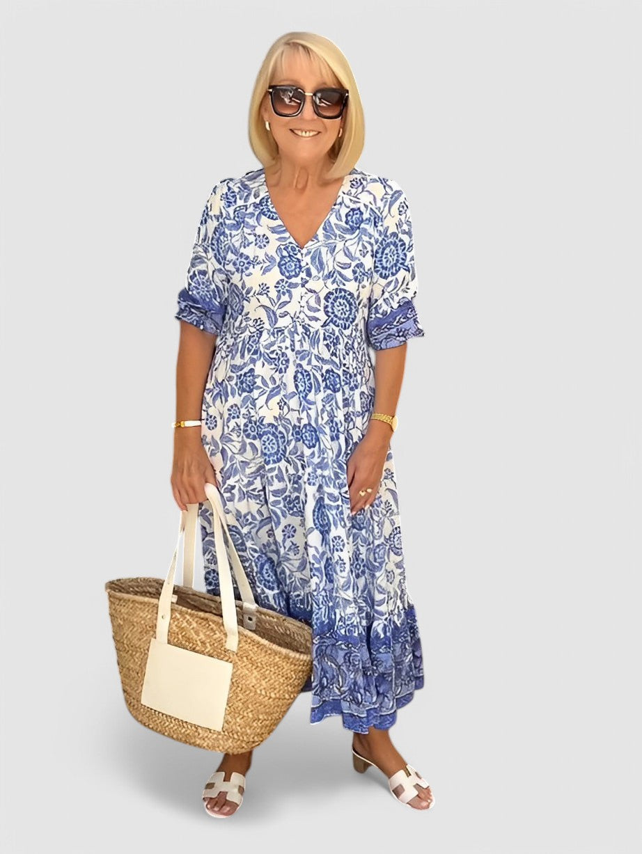 Josephine™ | Breathable Summer V Neck Dress