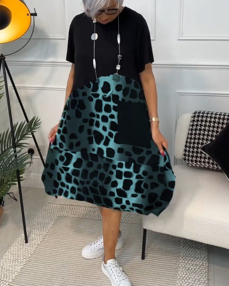 Celyse | Modern Leopard Print Dress