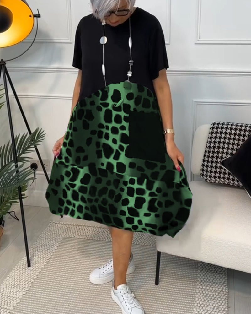 Celyse | Modern Leopard Print Dress