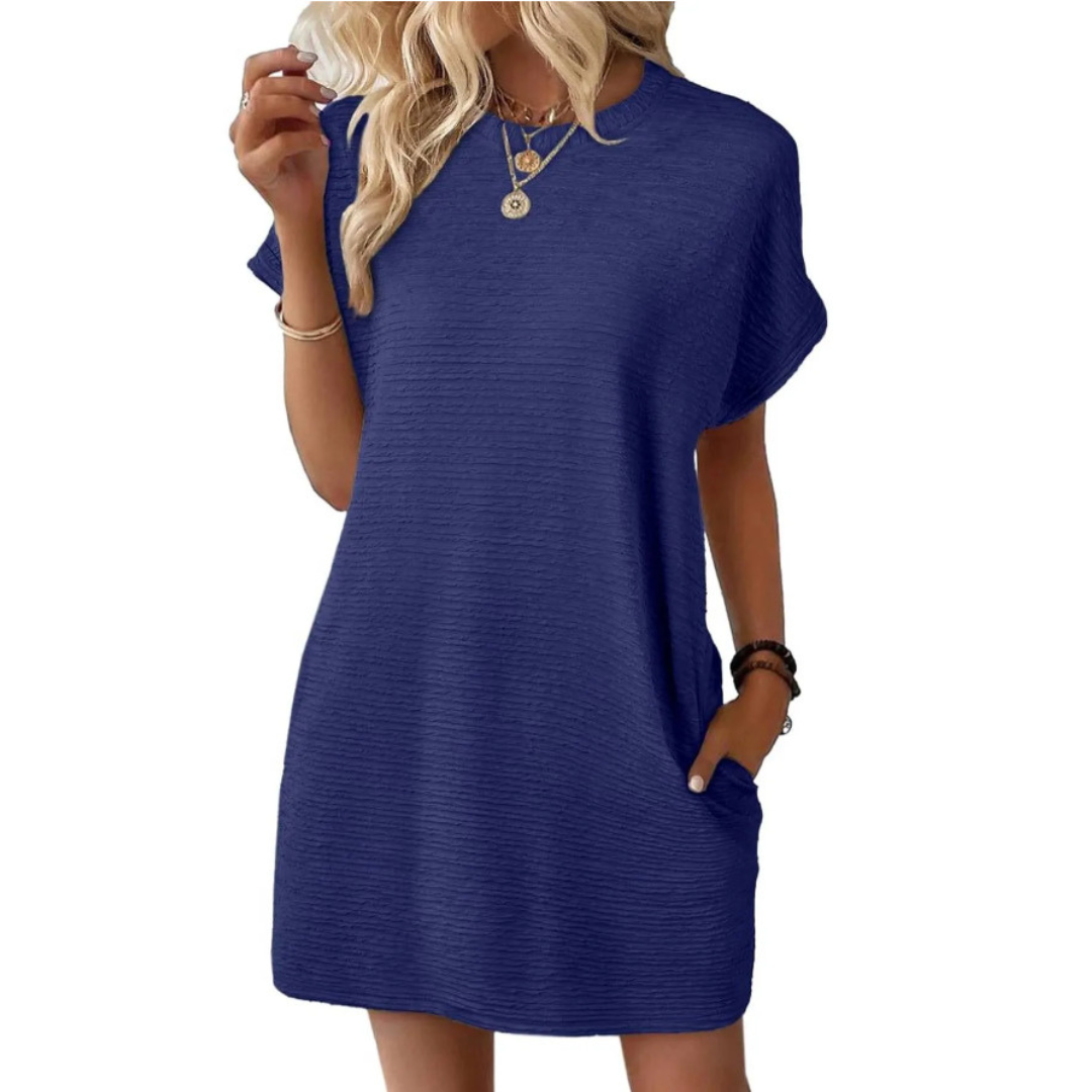 Iris™ – Casual Round Neck Summer Dress