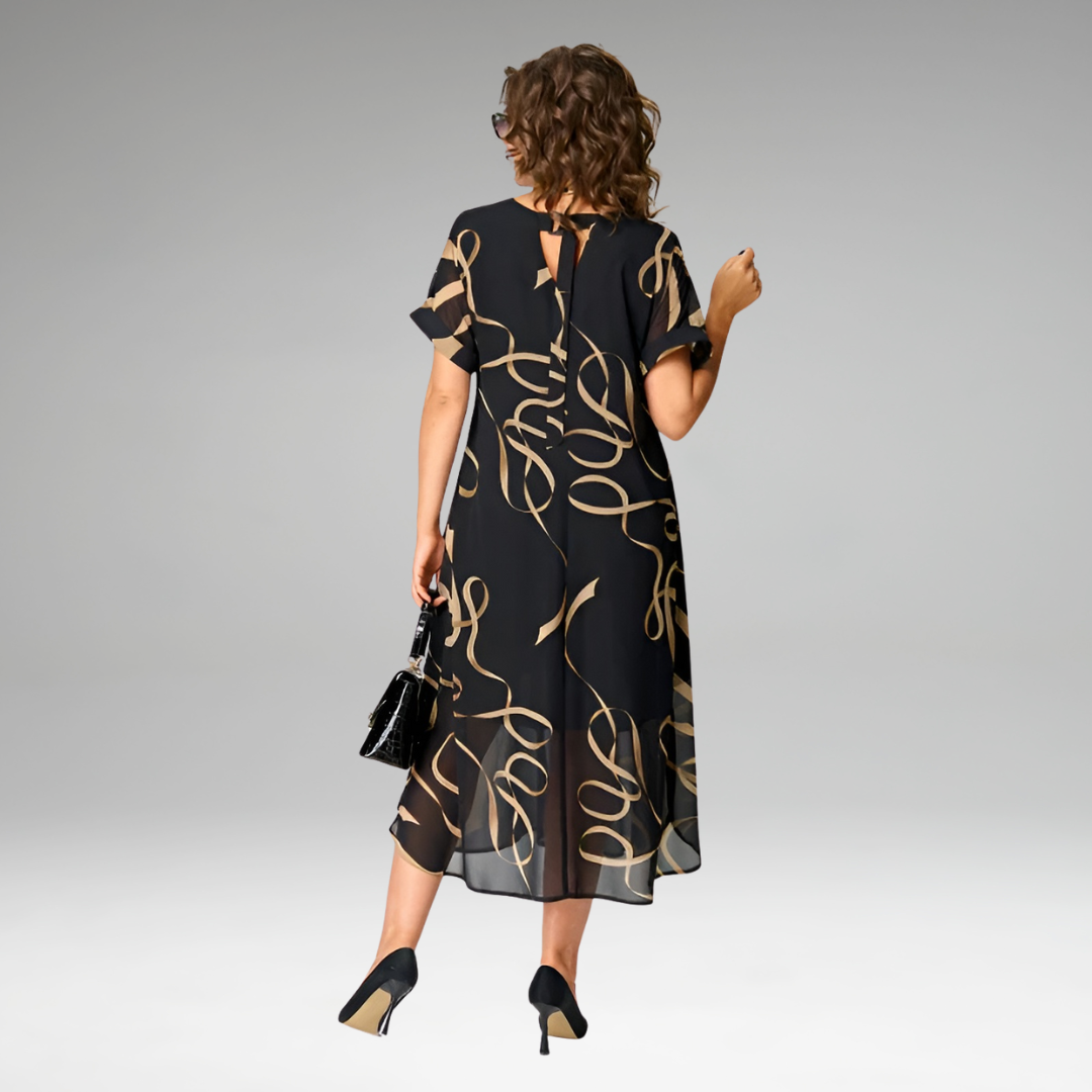 Thalina™ | Lightweight Dress with Graphic Print