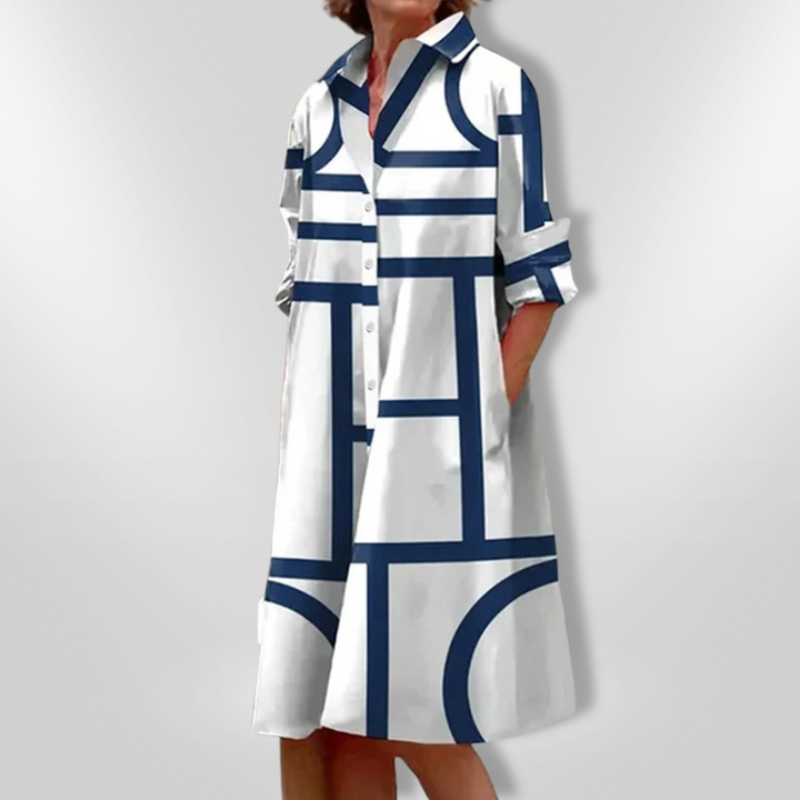 Florence™ - Chic Button-Up Dress