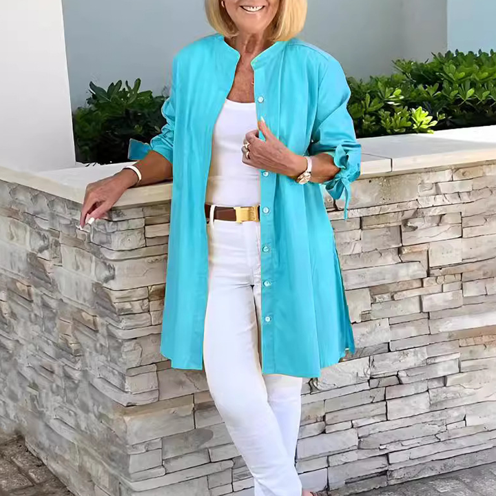 Allyce™ | Elegant Flowing Button-Up Jacket