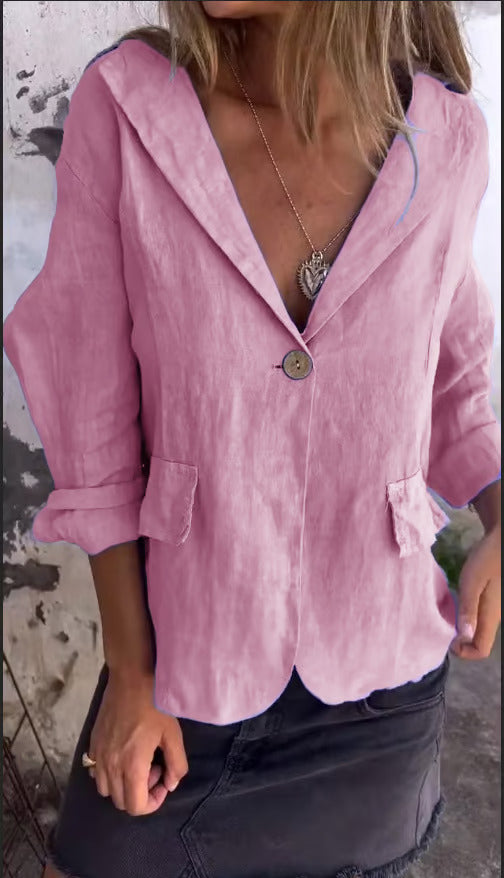 Sienna | Minimalist Button-Up Blazer