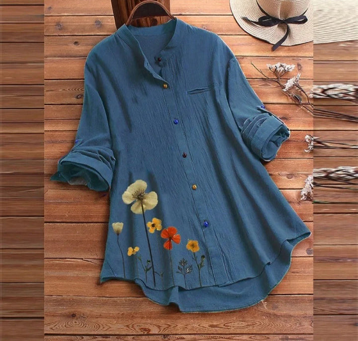 Ava™ - Casual Loose Cotton Linen Shirt