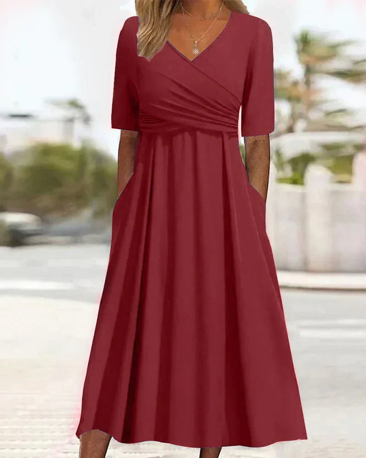 Daisy™ - Crossed Dress with Short Sleeves