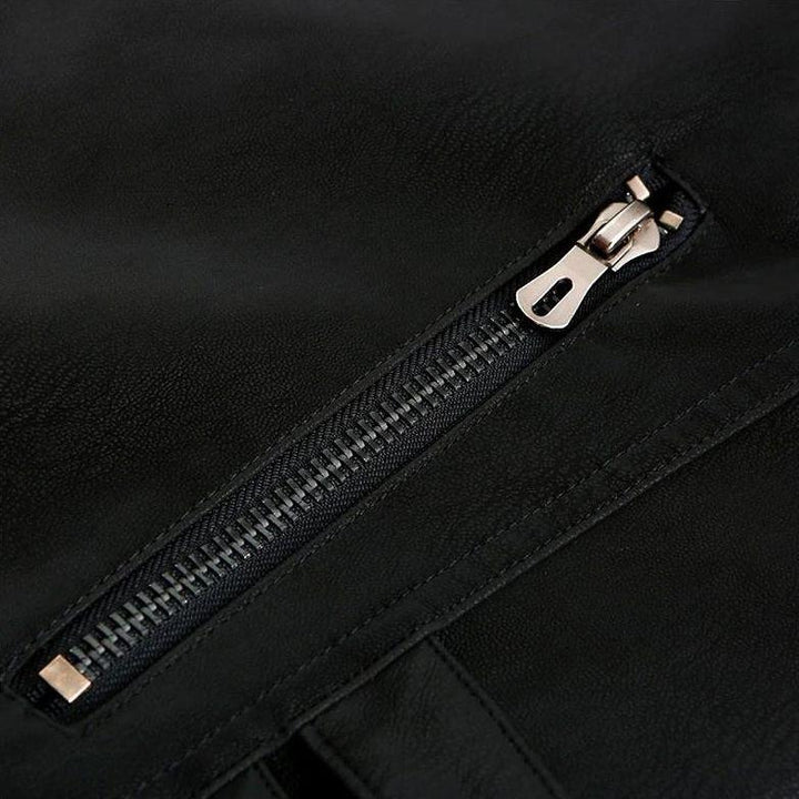 Ashton™ | Stylish Racer Leather Jacket