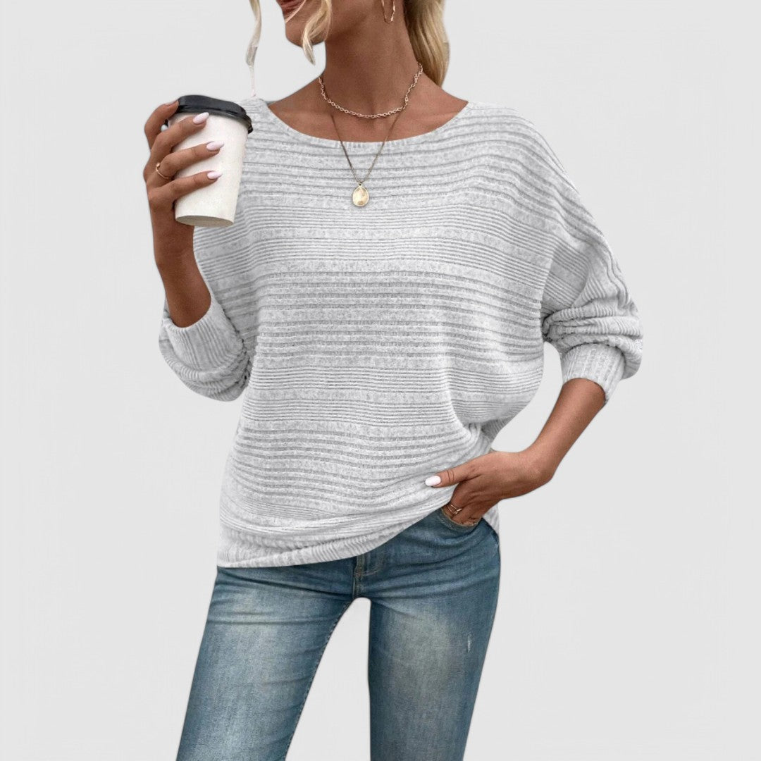 Raphaelle | Refined Piped Knit Sweater