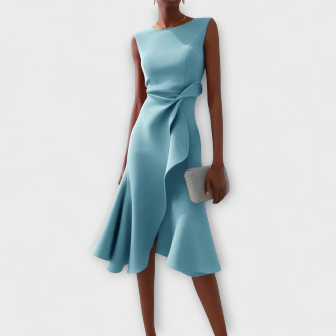 Lena™ | Asymmetrical Midi Dress