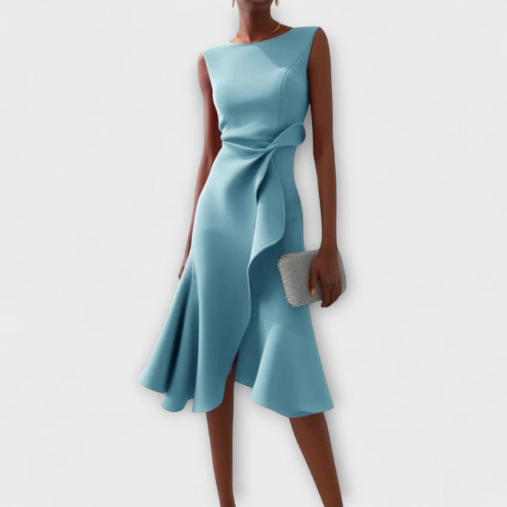 Lena™ | Asymmetrical Midi Dress