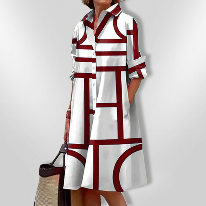 Florence™ - Chic Button-Up Dress