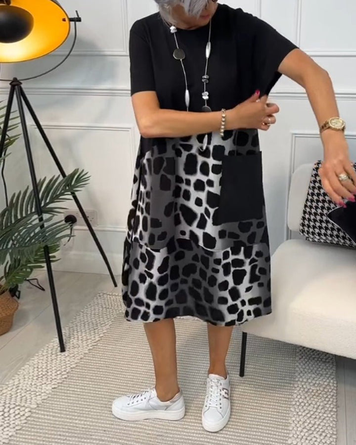 Celyse | Modern Leopard Print Dress