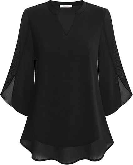 Colette™ | Flowy A-Line Chiffon Blouse