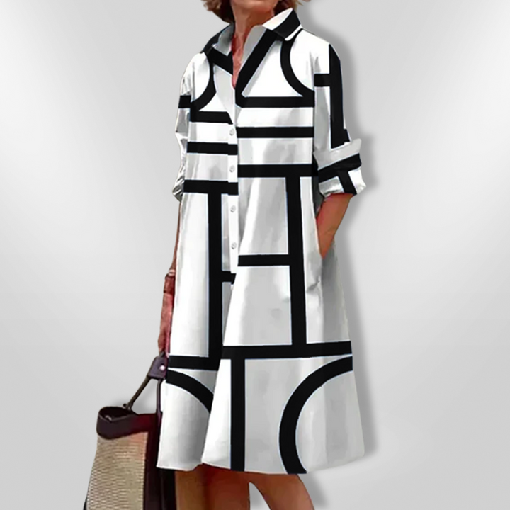 Florence™ - Chic Button-Up Dress