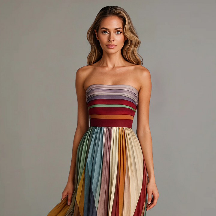 Isadora™ | Colorful Sleeveless Maxi Dress