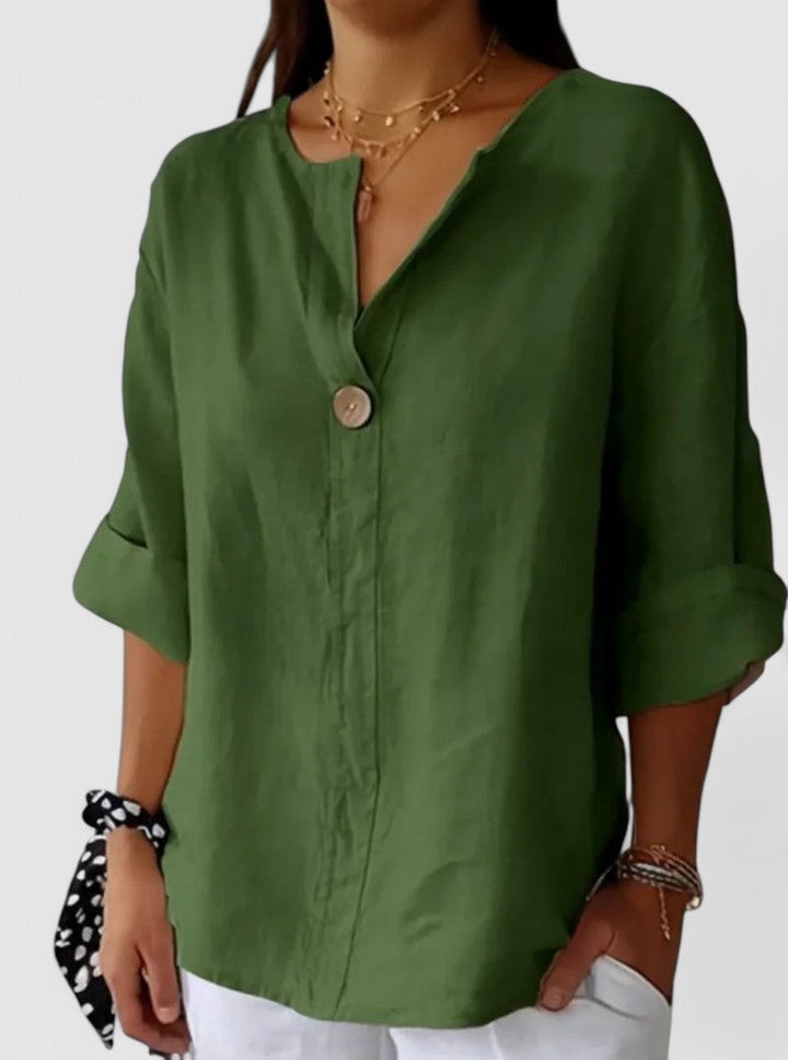 Kateri™ | Casual V-Neck Blouse