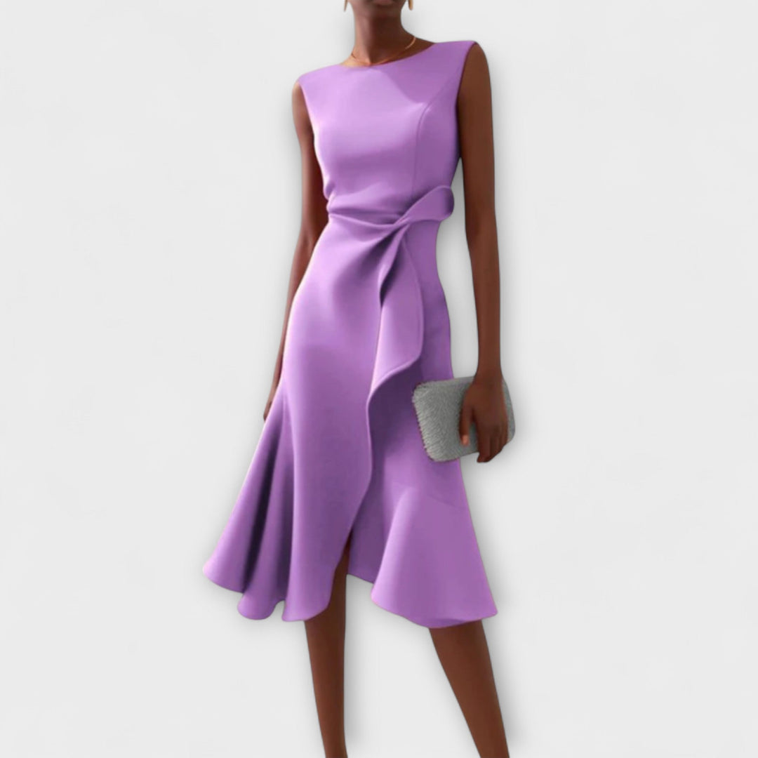 Lena™ | Asymmetrical Midi Dress