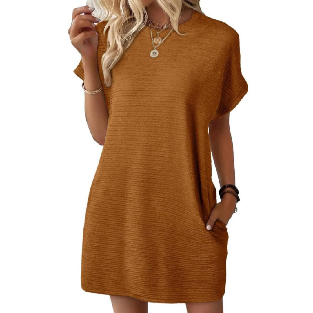 Iris™ – Casual Round Neck Summer Dress