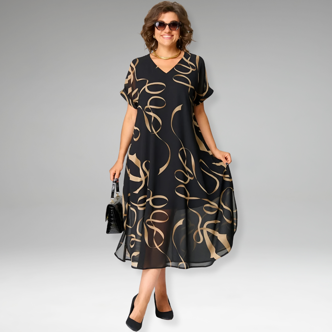 Thalina™ | Lightweight Dress with Graphic Print