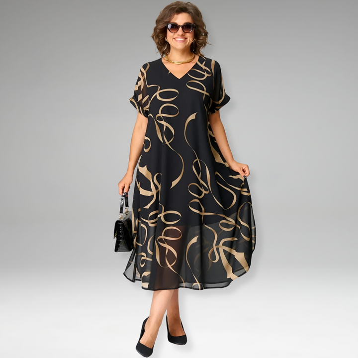 Thalina™ | Lightweight Dress with Graphic Print