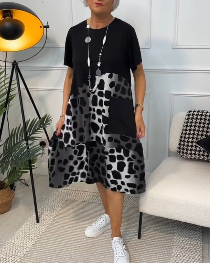 Celyse | Modern Leopard Print Dress