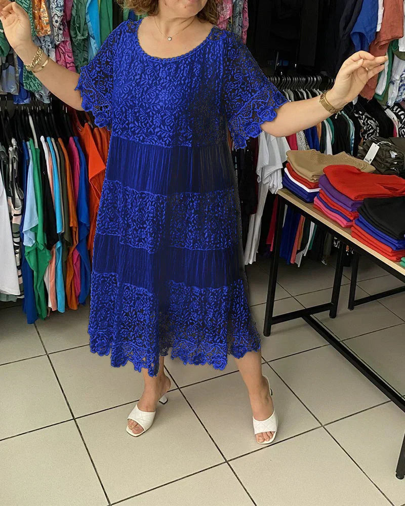 Elena | Timeless Lace Midi Dress