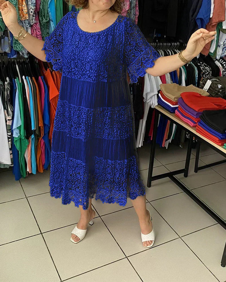 Elena | Timeless Lace Midi Dress