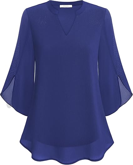 Colette™ | Flowy A-Line Chiffon Blouse
