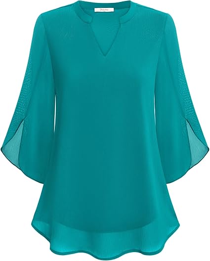 Colette™ | Flowy A-Line Chiffon Blouse