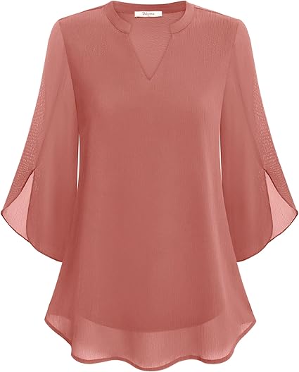 Colette™ | Flowy A-Line Chiffon Blouse