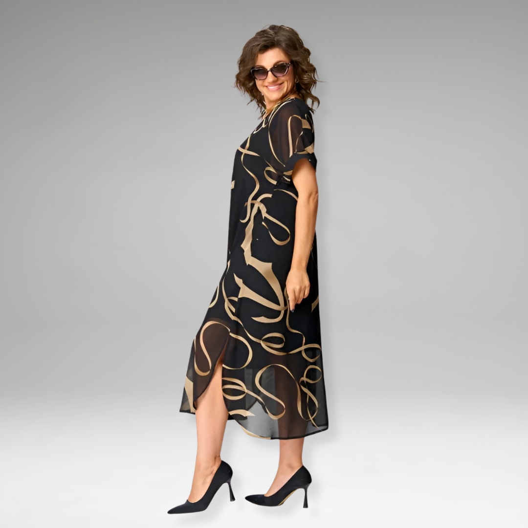 Thalina™ | Lightweight Dress with Graphic Print