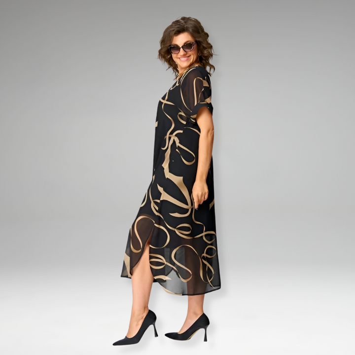 Thalina™ | Lightweight Dress with Graphic Print
