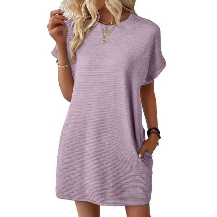 Iris™ – Casual Round Neck Summer Dress