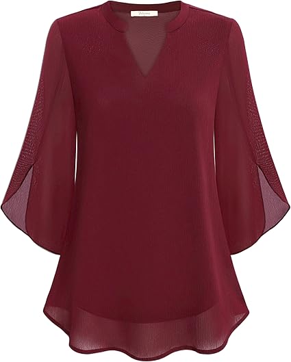 Colette™ | Flowy A-Line Chiffon Blouse