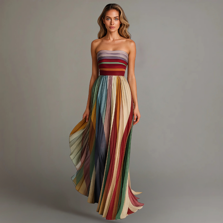 Isadora™ | Colorful Sleeveless Maxi Dress