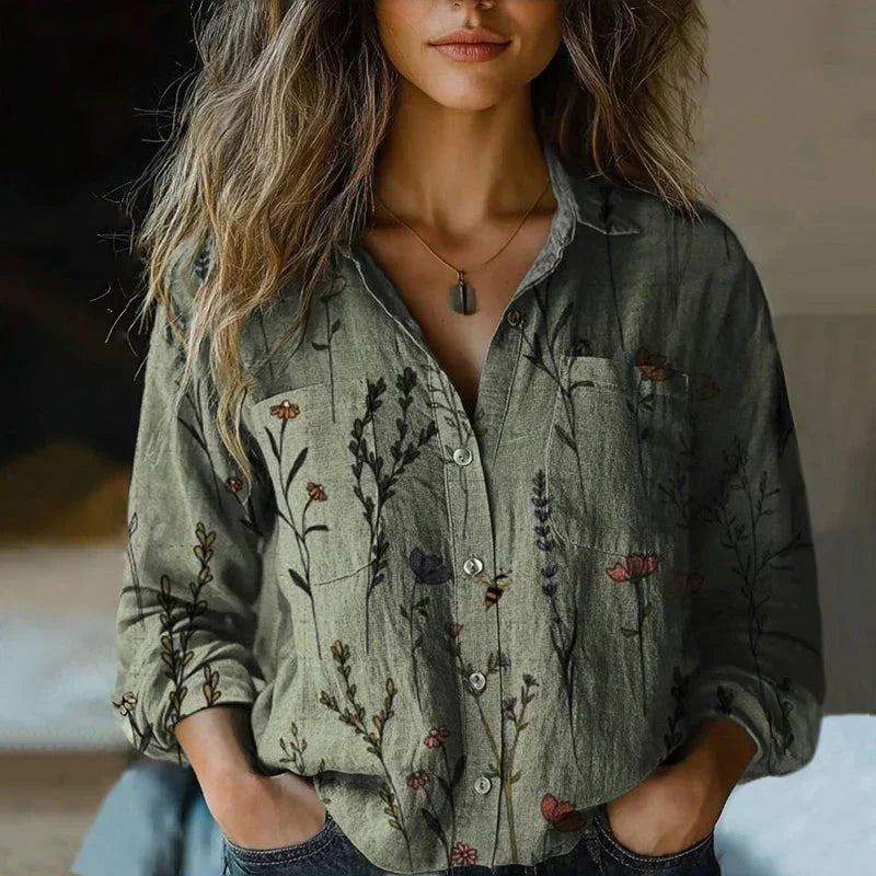Valerie | Printed Vintage Blouse