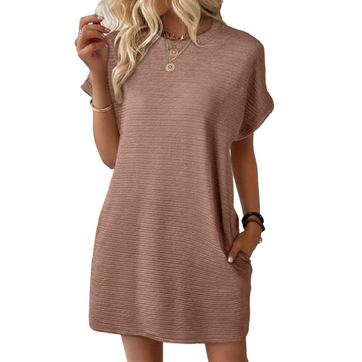 Iris™ – Casual Round Neck Summer Dress