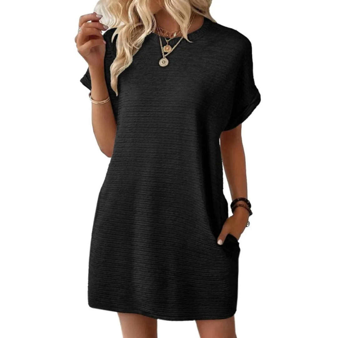 Iris™ – Casual Round Neck Summer Dress