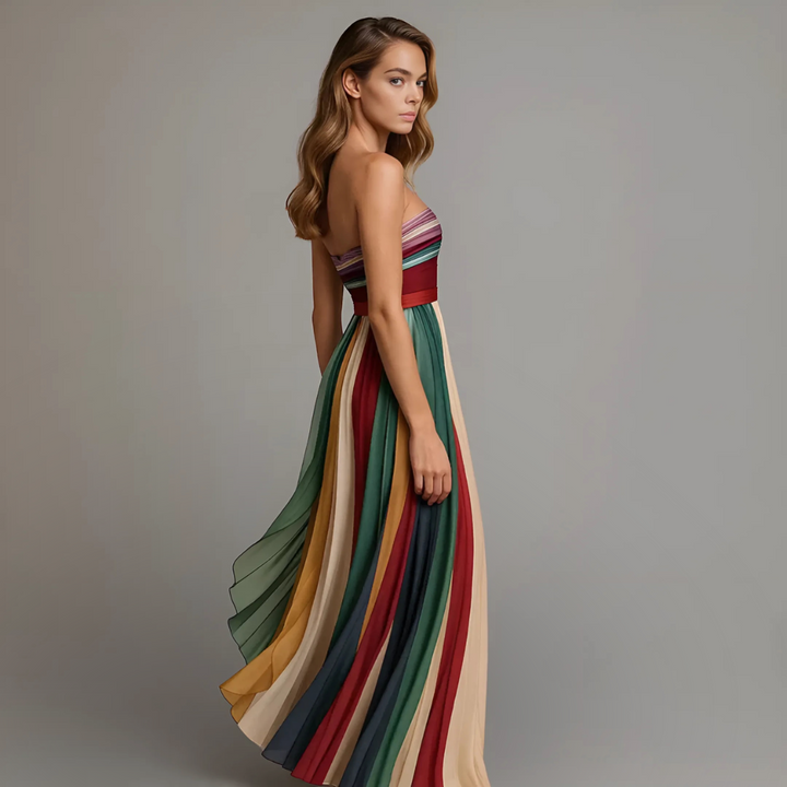 Isadora™ | Colorful Sleeveless Maxi Dress