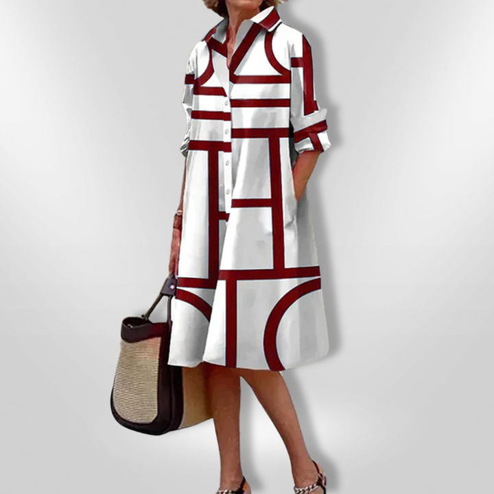 Florence™ - Chic Button-Up Dress