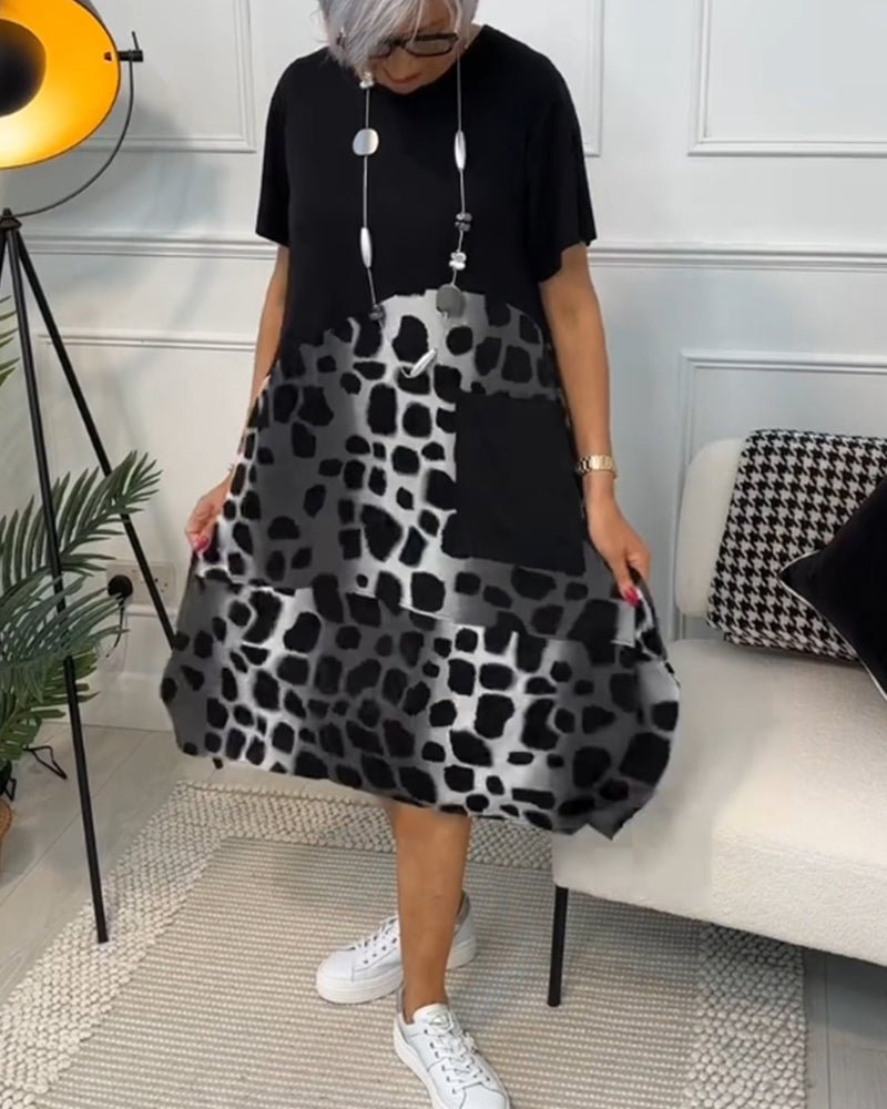 Celyse | Modern Leopard Print Dress